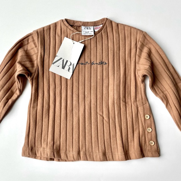 Zara Soft Touch Ribbed Top - Picture 4 of 7